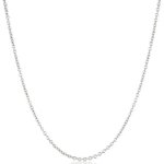 Dyrberg/Kern Damen-Halskette Priam 40 Shiny Silber 332371 B005GD28VK