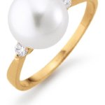 Adriana Damen-Ring Südsee Zuchtperle mit Brillant 585 Gelbgold Stella Di Notte N22 B0072GINO0