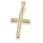 Goldmaid Unisex-Anh&auml;nger 8 Karat 333 Gelbgold Kreuz teilweise gesandelt Kr A4915GG B00COZG4YK