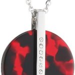 Mike Ellis New York Damen Halskette Edelstahl Acryl rot 42.0 cm S188 IPS B00HE4QF9K