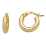 Miore Damen-Creolen 375 Gelbgold MSIL905E B007W0B4B0