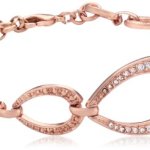 Pilgrim Jewelry Damen-Armband Messing aus der Serie pure relaxation roségold beschichtet,weiß 17.5 cm 141324022 B00CMO1YNO