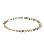 ZEEme Damen-Armband 925 Sterling Silber 3-rhg. mehrfarbig 195cm lang 301260148-19 B00DYLB9RA