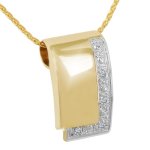 Bella Donna Damen-Halskette 585 Gelbgold teilrhodiniert 4 Diamanten 0,02ct. Weiss Pique1 43 cm 108816 B009IBAKMU