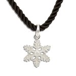 nobel schmuck Kette Schneeflocke mit Swarovski Elements – Farbe Silber Crystal B002K3CUNU