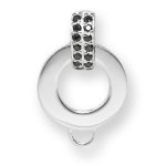 Rafaela Donata-Carrier Charm Sterling Silber Zirkonia schwarz B002KKC2I6