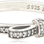 Pandora Damen-Ring 925 Sterling Silber Zirkonia weiß 190906CZ B00JDFLJBW