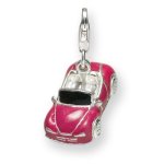 Rafaela Donata Charm Collection Damen-Charm Cabrio 925 Sterling Silber Zirkonia Emaille pink / 60600095 B001UE7P30