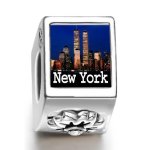 Soufeel die Nacht in New York City Foto Blumen European Bead B008LQTZFG