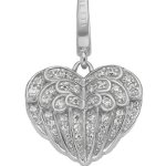 JETTE Charms Damen-Charm CHARM 925er Silber 50 Zirkonia One Size, silber B00GIPNV20