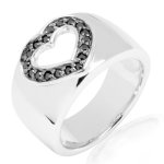 Love Collection Rafaela Donata Ring Sterling Silber Zirkonia schwarz B002NPBXV0