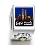 Soufeel die Nacht in New York City August birthstone Foto Blume European Bead B008U0KY5I