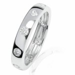 RAFAELA DONATA 925/- Sterling Silber rhodiniert Ring mit Zirkonia weiß B002SG7GAQ