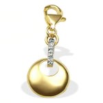 Goldmaid Damen-Charm Halbkugel 333 Gelbgold 4 Diamanten Gch4412GG B003QP46FQ
