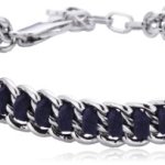 Dyrberg/Kern Damen Armband Versilbertes Metall blau 335162 B00HEYAB8G