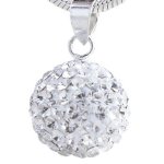 Karisma Damen Anhänger Kugel Und Silber Kette 925 Mit Swarovski Elements 15mm B004AH2HBY