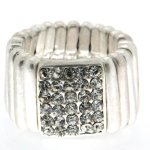 Sweet Deluxe Damen-Ring Messing sweet deluxe Damen Strechring Barock 4 silber/kristall 02763 Gr. 2763 B00EDL3Y0A