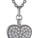 Esprit Damen-Halsband 925 Sterling Silber rhodiniert Kristall Zirkonia Sparking Heart weiß ESNL92119A420 B0056BFEYA