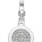 JETTE Charms Damen-Charm CHARM 925er Silber rhodiniert 30 Zirkonia One Size, silber B00JX1ZSTU