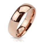 Coolbodyart Unisex klassischer Titan Ring rosè gold poliert "Classic 6" verfügbare Ringgrößen 47 (15) – 69 (22) B00EHHJOLI