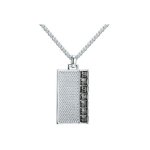 Weihnachtsgeschenk – Herren-Anh&auml;nger schwarzen Diamant-Swarovski Kristall Elements, rhodiumplattiert – Blue Pearls – CRY E274 J B00ELZSMGO