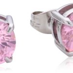 Dyrberg/Kern Damen-Ohrstecker Edelstahl Kristall pink 335345 B00HEYAJTM