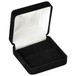 Noble Packaging CUFFLINK BOX – BLACK-CUFFLINK-WITH SLEEVE B00GTQ2LBK