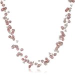 Valero Pearls Fashion Collection Damen-Kette Hochwertige Süßwasser-Zuchtperlen in ca.  4-6 mm Barock rosa/weiß  43 cm + 5 cm Verlängerung   60200102 B002OL2JKW