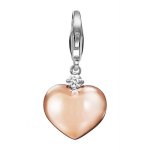 Esprit Jewels Damen-Charm 925 Sterling Silber Shades of love rose ESCH91389B000 B00E15A8AC