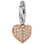 JETTE Charms Damen-Charm Silber 22 Zirkonia One Size, bicolor B00MNVDKEC