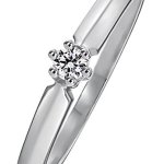 CHRIST Diamonds Damen-Ring 333er Weissgold 1 Brillanten ca. 0,08 ct. (weißgold) B00N3AP6ZS