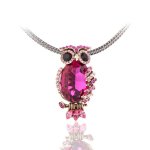 Swarovski Eulen Halskette fuchsia – Blue Pearls – CRY D211 B B009M038AS