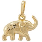 Bella Donna Damen-Anh&auml;nger Elefant 585 Gelbgold 5460ANH5 B003CT4F34