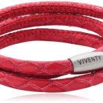 Viventy Unisex Armband Leder 3x gewickelt. in rot 59cm 764025 B00CFLK43K