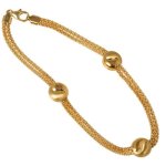 Bella Donna Unisex-Armband 14 Karat 585 Gelbgold Karabiner 19 cm 54831905 B00BP5OD7A