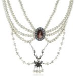 Sweet Deluxe Damen-Halskette Wiesn Perlentraum weiß Messing Wachsperlen 2593 B00D6DBDR2