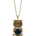 SIX "Sweet Autumn" Kette mit goldener Eule, grüner Bauch, Strass Augen (390-081) B00N8NAXH6