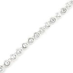 Glamorousky Cutie Punkte Armband Mit Silbernen Swarovski Elements -Kristallen – 18cm (1075) B005J0C6GW