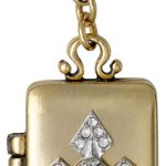 Pilgrim Jewelry Damen-Anhänger Messing Kristall Charms Versilbert und Vergoldet grau 4.2 cm 401346106 B00G294YXW