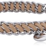 Dyrberg/Kern Damen Armband Versilbertes Metall beige 335163 B00HEYACLC