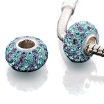 Andante-Stones Original Massiv 925 Sterling Silber Kristall Bead "Provence" Element Kugel für European Beads + Organzasäckchen B004O3GDO6