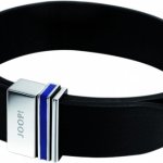 JOOP Blue Stripe Black Leather Brac, JPBR10316A220 B006JP2HY2