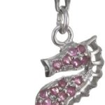 Rafaela Donata Charm Collection Damen-Charm Seepferd 925 Sterling Silber Zirkonia pink  60600122 B001UE7PAI