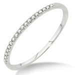 Miore Memoire Damen-Ring 375 Weißgold Brillanten 0,09ct MP9011RM B0050NAC5K