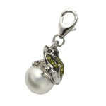 ZEEM5|#ZEEme ZEEme Damen-Charm Karabineranhänger 925 Sterling Silber Frosch 360241535 B0088N0UP6