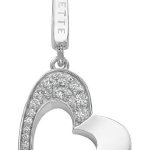 JETTE Charms Damen-Charm CHARM 925er Silber rhodiniert 16 Zirkonia One Size, silber B00GIR4NIO