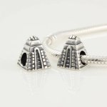 General Gifts Maya-Pyramide Schraube-Kern 925 Sterling-Silber Perle Anhänger B007USHV52