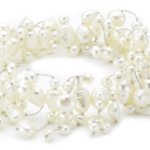 Valero Pearls Fashion Collection Damen-Armband elastisch Hochwertige Süßwasser-Zuchtperlen in ca.  4-6 mm Barock weiß     19 cm   120320 B002OOVBQM