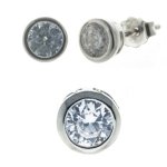 Bella Carina Damen Schmuckset Anhänger und Ohrstecker mit Zirkonia, 925 Sterling Silber B00CBTLI18