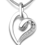 Miore Damen-Halskette Herz 925 Sterling Silber 8 Zirkonia farblos 45 cm MSM116N B007VCZSFC